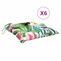 Cuscini per Sedia 6 pz Multicolori 50x50x7 cm in Tessuto Oxfordcod mxl 119579 - Vista aggiuntiva 2