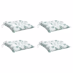 Cuscini per Sedia 4pz Motivo a Foglie 50x50x7 cm Tessuto Oxfordcod mxl 119586 - Vista aggiuntiva 3