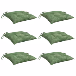 Cuscini per Sedia 6 pz Motivo a Foglie 50x50x7 cm Tessutocod mxl 70442 - Vista aggiuntiva 3