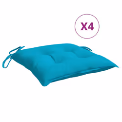 Cuscini per Sedia 4 pz Turchese 50x50x7 cm Tessuto Oxfordcod mxl 71634 - Vista aggiuntiva 2