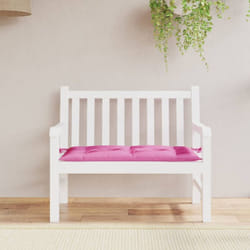 Cuscino per Panca, Comodo Cuscino per sgabello Rosa 100x50x7 cm in Tessuto Oxford Vidaxl 9603