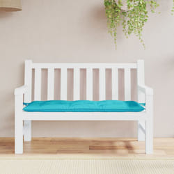 Cuscino per Panca, Comodo Cuscino per sgabello da Giardino Turchese 120x50x7 cm in Tessuto Vidaxl 3858
