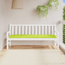 Cuscino per Panca Verde Brillante 180x50x7 cm in Tessuto Oxford Vidaxl 564163