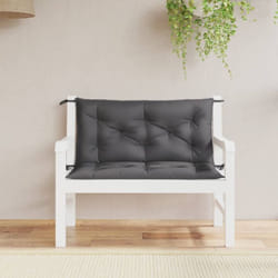Cuscini Panca Giardino 2pz Antracite 100x50x7cm Tessuto Oxford Vidaxl 95061