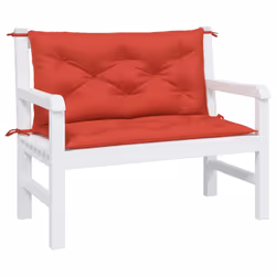 Cuscini per Panca 2 pz Rossi 100x50x7cm in Tessuto Oxfordcod mxl 115902 - Vista aggiuntiva 3