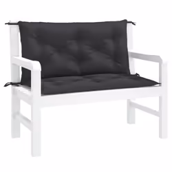 Cuscini Panca da Giardino 2pz Neri 100x50x7cm Tessuto Oxfordcod mxl 91906 - Vista aggiuntiva 3