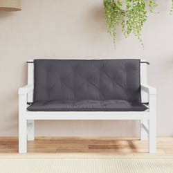 Cuscini Panca Giardino 2pz Antracite 120x50x7 cm Tessuto Oxford Vidaxl 50362