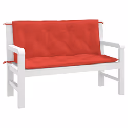 Cuscini per Panca 2 pz Rossi 120x50x7 cm in Tessuto Oxfordcod mxl 115906 - Vista aggiuntiva 3