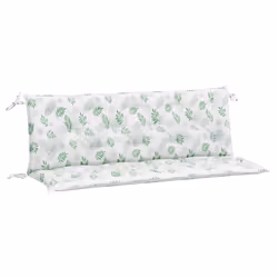 Cuscini Panca Giardino 2 pz Motivo a Foglie 150x50x7 cm Tessutocod mxl 118248 - Vista aggiuntiva 2