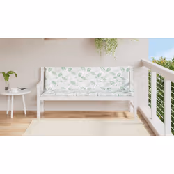 Cuscini Panca Giardino 2 pz Motivo a Foglie 150x50x7 cm Tessutocod mxl 118248 - Vista aggiuntiva 3