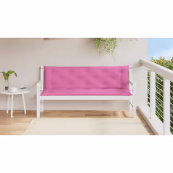 Cuscini per Panca da Giardino 2 pz Rosa 150x50x7 cm in Tessutocod mxl 70284 - Vista aggiuntiva 3