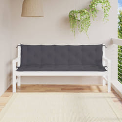 Cuscini Panca Giardino 2pz Antracite 180x50x7cm Tessuto Oxford - Vidaxl