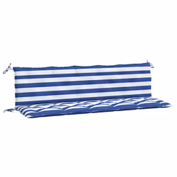 Cuscini per Panca 2 pz Strisce Blu e Bianche in Tessuto Oxfordcod mxl 71645 - Vista aggiuntiva 2