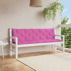 Cuscini per Panca 2 pz, Comodo cuscino per sgabello Rosa in Tessuto Oxford Vidaxl 2031