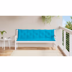 Cuscini per Panca 2 pz Turchese in Tessuto Oxfordcod mxl 95670 - Vista aggiuntiva 3