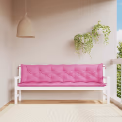 Cuscini per Panca da Giardino 2 pz Rosa 200x50x7 cm in Tessutocod mxl 118306 - Vista aggiuntiva 3