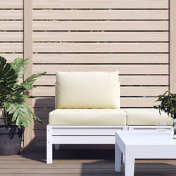 Cuscini per Pallet 2 pz Bianco Crema in Tessuto Oxford Vidaxl 19675