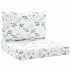 Cuscini per Pallet 2 pz Motivo a Foglie in Tessuto Oxfordcod mxl 115748 - Vista aggiuntiva 2