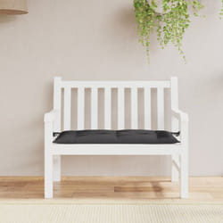 Cuscino per Panca Nero 110x50x7 cm in Tessuto Oxford Vidaxl 98751