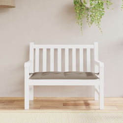 Cuscino per Panca Tortora 110x50x7 cm in Tessuto Oxford Vidaxl 91350
