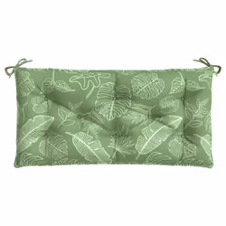 Cuscino Panca Giardino con Motivo a Foglie 110x50x7 cm Tessutocod mxl 71637 - Vista aggiuntiva 2