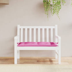 Cuscino per Panca, Comodo Cuscino per sgabello da Giardino Rosa 110x50x7 cm in Tessuto Vidaxl 4389