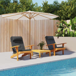 Vidaxl - Cuscini per Sedia Adirondack 2 pz Neri in Tessuto Oxford