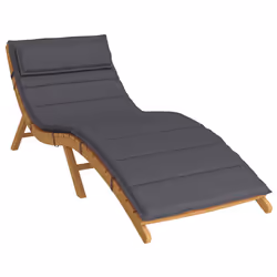 Cuscino per Lettino Antracite 180x60x3 cm in Tessuto Oxfordcod mxl 70428 - Vista aggiuntiva 3