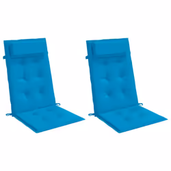 Cuscini Sedia con Schienale Alto 2 pz Blu Chiaro Tessuto Oxfordcod mxl 70342 - Vista aggiuntiva 3