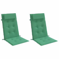 Cuscini per Sedia con Schienale Alto 2 pz Verde Tessuto Oxfordcod mxl 118317 - Vista aggiuntiva 3