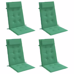 Cuscini per Sedia con Schienale Alto 4 pz Verde Tessuto Oxfordcod mxl 70310 - Vista aggiuntiva 3