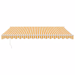 TendaRetrattile Gialla e Bianca 4,5x3 m in Tessuto e Alluminiocod mxl 77308 - Vista aggiuntiva 3