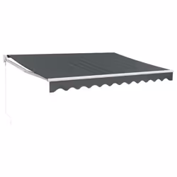 Tendada Sole Retrattile Antracite 3x2,5 m Tessuto e Alluminiocod mxl 76270 - Vista aggiuntiva 2