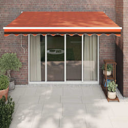 Vidaxl - Tenda Retrattile Arancione e Marrone 3x2,5m Tessuto e Alluminio