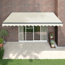 Vidaxl - Tenda da Sole Retrattile Crema 4x3 m in Tessuto e Alluminio