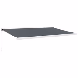 Tendada Sole Retrattile Antracite 5x3 m in Tessuto e Alluminiocod mxl 117561 - Vista aggiuntiva 2