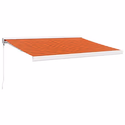 TendaRetrattile Arancione Marrone 3,5x2,5m Tessuto e Alluminiocod mxl 117560 - Vista aggiuntiva 2