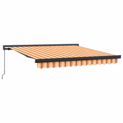 TendaRetrattile Gialla e Bianca 3x2,5 m in Tessuto e Alluminiocod mxl 117871 - Vista aggiuntiva 2