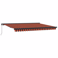 TendaSole Retrattile Arancione Marrone 4x3m Tessuto Alluminiocod mxl 117562 - Vista aggiuntiva 2