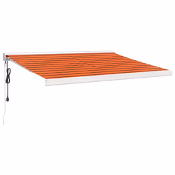 TendaRetrattile Arancione Marrone 3x2,5 m Tessuto e Alluminiocod mxl 93615 - Vista aggiuntiva 2