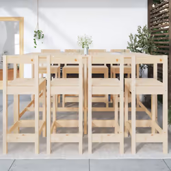 Set Bar da Giardino 9 pz in Legno Massello di Pinocod mxl 70261 - Vista aggiuntiva 3