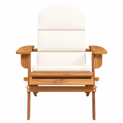 Sedia Adirondack da Giardino con Cuscini Legno Massello Acaciacod mxl 118632 - Vista aggiuntiva 3