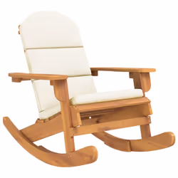 Sedia a Dondolo Adirondack con Cuscini Legno Massello di Acaciacod mxl 94671 - Vista aggiuntiva 2