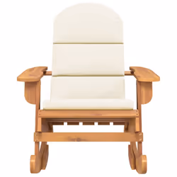Sedia a Dondolo Adirondack con Cuscini Legno Massello di Acaciacod mxl 94671 - Vista aggiuntiva 3