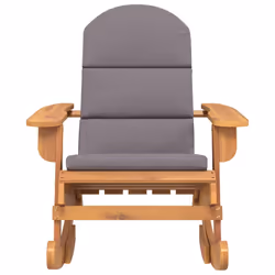 Sedia a Dondolo Adirondack con Cuscini Legno Massello di Acaciacod mxl 71413 - Vista aggiuntiva 3