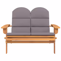 Panchina Giardino Adirondack Cuscini 126 cm Massello di Acaciacod mxl 71600 - Vista aggiuntiva 3