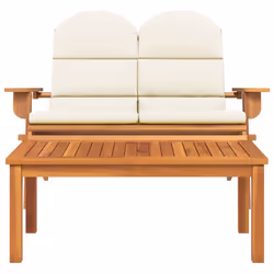 Set Salotto da Giardino Adirondack 2pz Legno Massello di Acaciacod mxl 71597 - Vista aggiuntiva 3