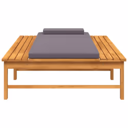 VidaXL 362154 sedia da esterno Salone Seduta imbottita Legno di acacia Grigio - Vista aggiuntiva 5