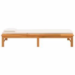 VidaXL 362155 sedia da esterno Salone Seduta imbottita Legno di acacia Crema, Bianco - Vista aggiuntiva 6