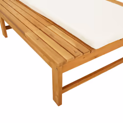VidaXL 362155 sedia da esterno Salone Seduta imbottita Legno di acacia Crema, Bianco - Vista aggiuntiva 8